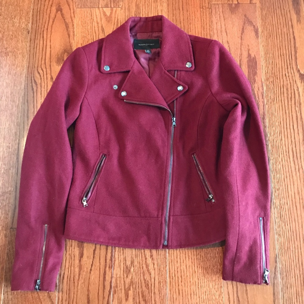 Banana Republic Asymmetrical Zip Jacket